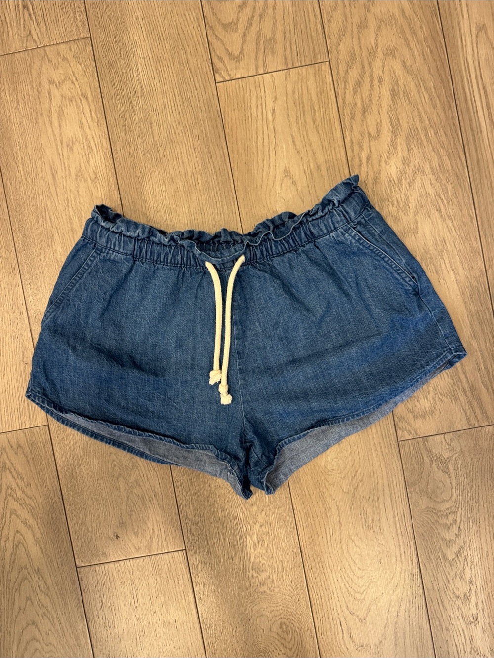Old Navy Indigo Drawstring Denim Shorts